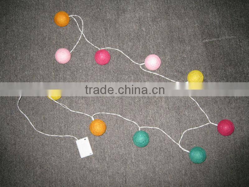 diameter 6cm bright battery operated cotton ball