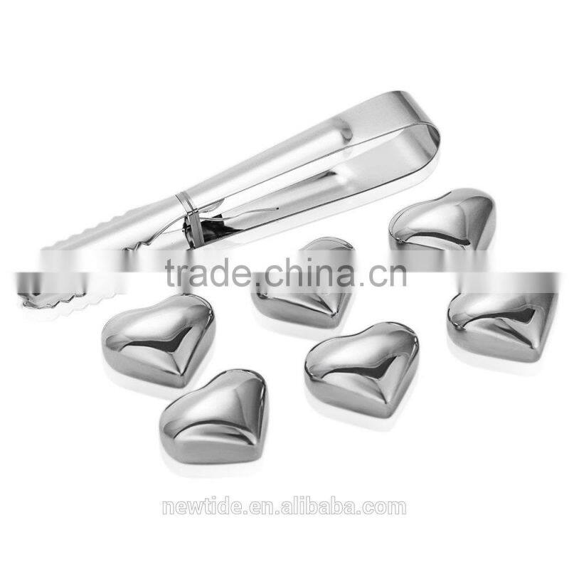 NT-WI004 Food Grade Unique Heart Shape Whiskey Cube