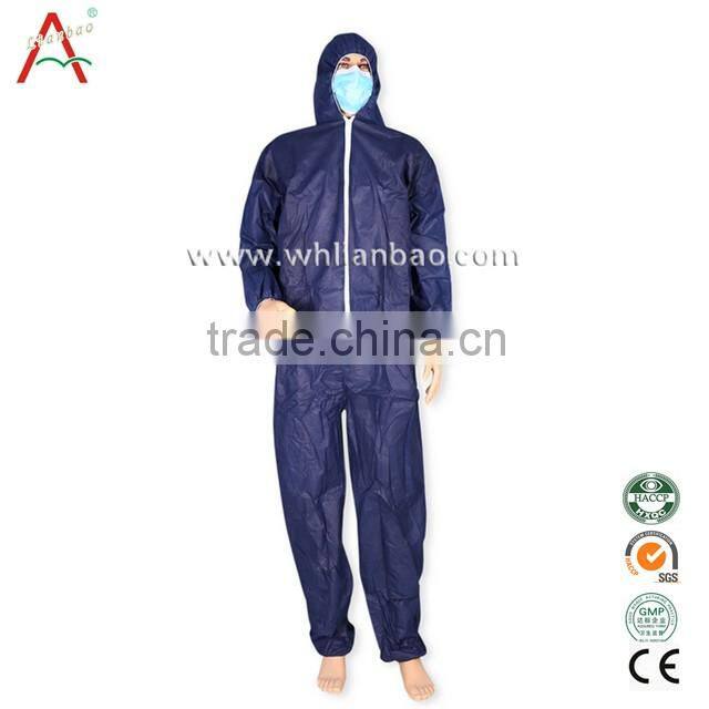 sms white coverall waterproof disposable coverall