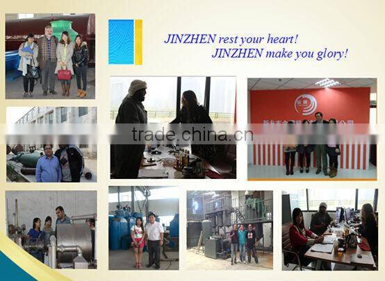 JINZHEN Q245 boiler steel waste tires oil extraction plant