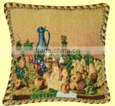 Muslim Style Fruit and Bottle Jacquard Knitted Square Cushion Cover CT-065