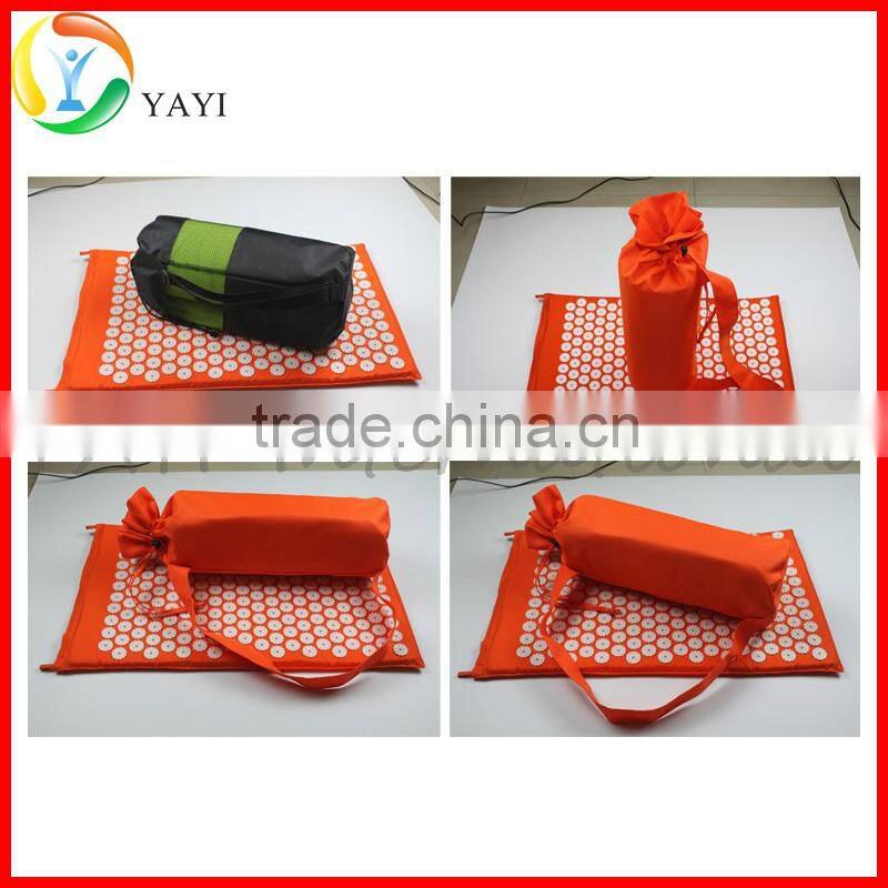 Back and Neck Pain Relief Acupressure Mat Set with Pillow