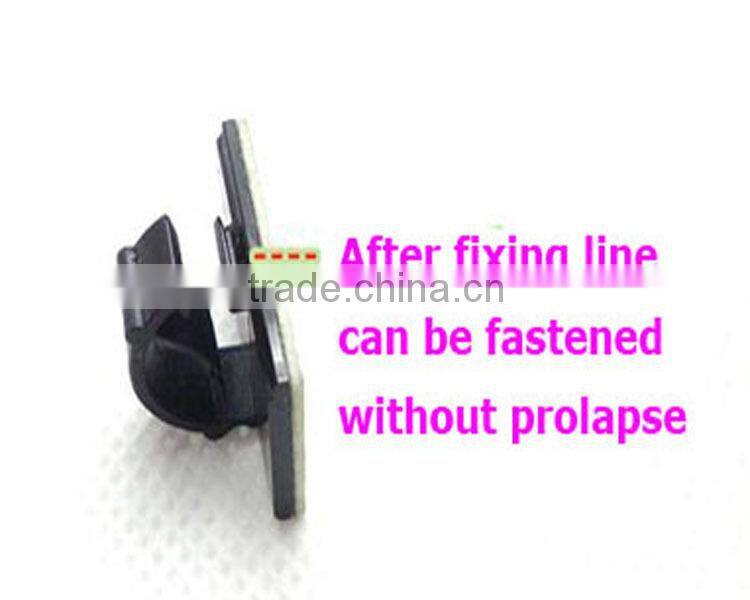 Factory Supply 3m Adhesive small plastic cable clip for finishing car charger electric wire outlet line usb cable