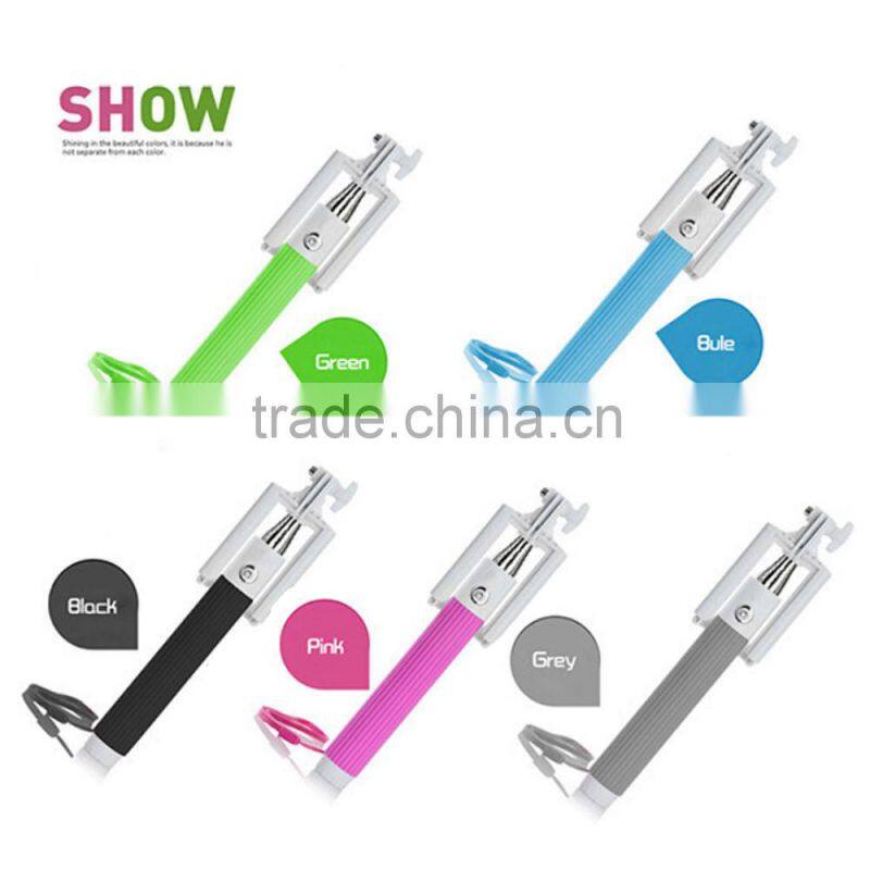 Fashionable mini monopod , wireless extendable portable mini camera tripod selfie stick