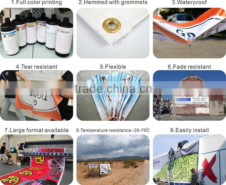 pvc flex banner(frontlit) - 340 GSM - White Glossy - vinyl flex banners