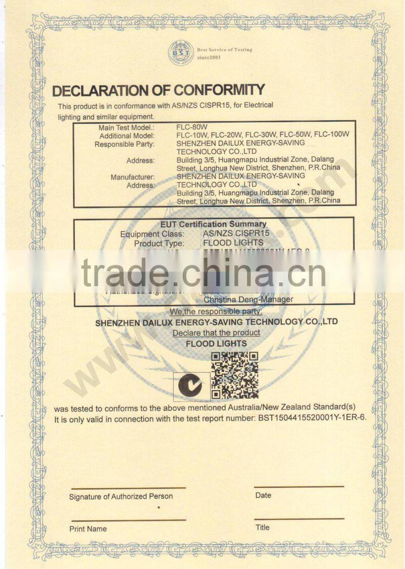 Garden lighting CE RoHS approved 5years warranty 20w LED flood light fixture