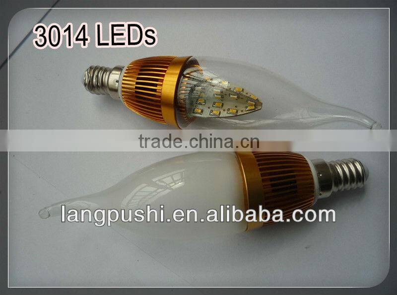 Wholesale Price !!! IP44 5W led candle bulb 110V 220-240v