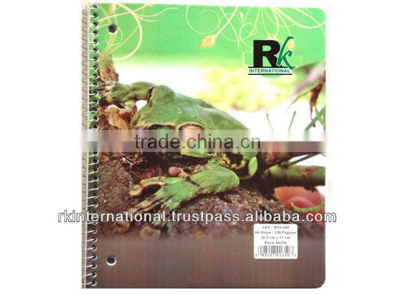 High quality 5 subject spiral notebook
