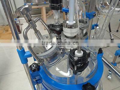 1L-100L Cylindrical double glass reactor