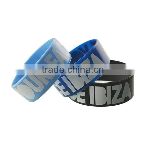 Personalized printed silicone bracelet for promotional gift