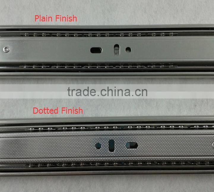 Top quality ball bearing slide side mounting type telescopic drawer channel