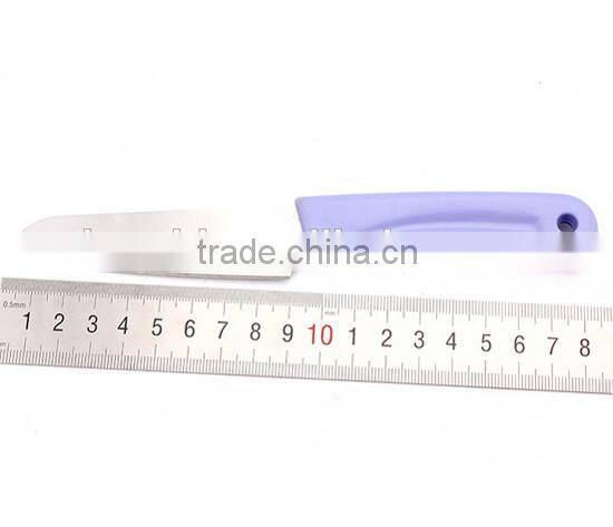 pp handle pink knife set with cover