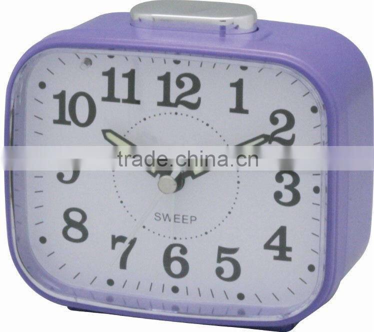 Plastic square table alarm clock