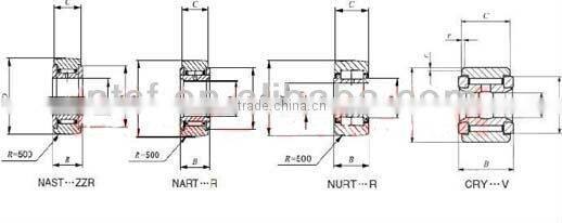 ball valve stainless steel needle bearings NAST10ZZ