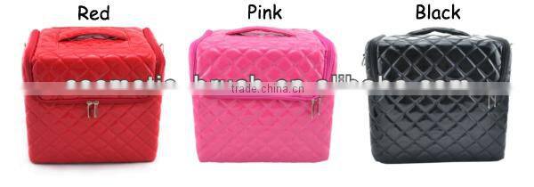Fashion professional PU cosmetic train bag & case