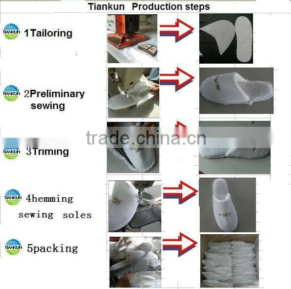 Packets of towel embroidered slippers, fashion slippers