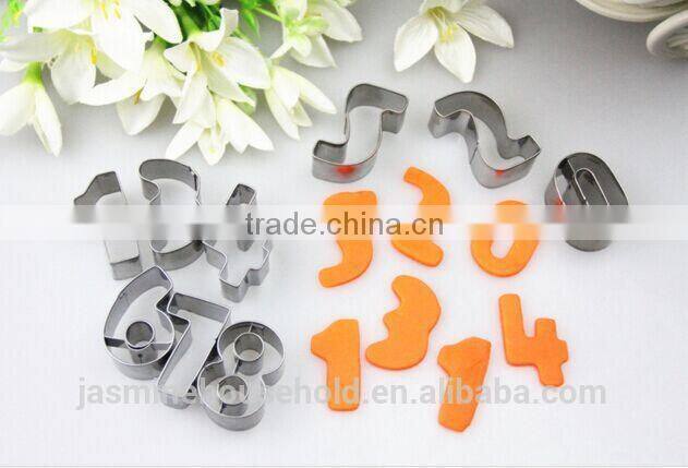 Custom Silicone Stainless Steel Alphabet Cookie Cutter