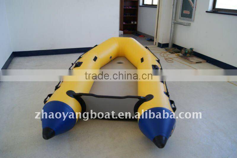 (CE)optional floor size PVC material folding boat