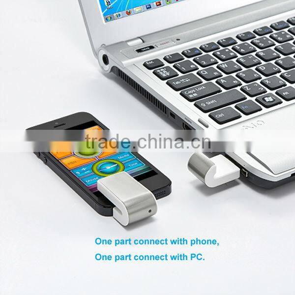 Black Wireless PowerPoint Presenter Remote Control with Air Mouse for Iphones