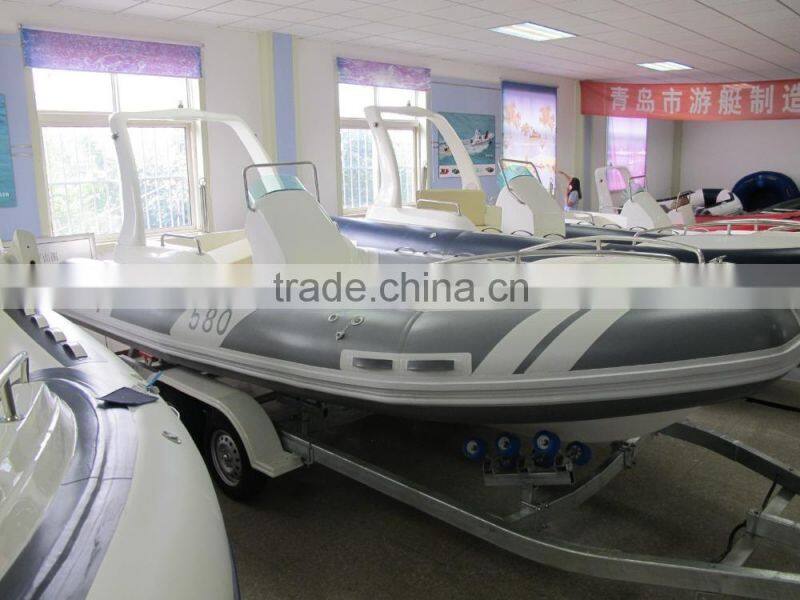 rubber boat RIB580 boatinflatable boat rigid hull with CE