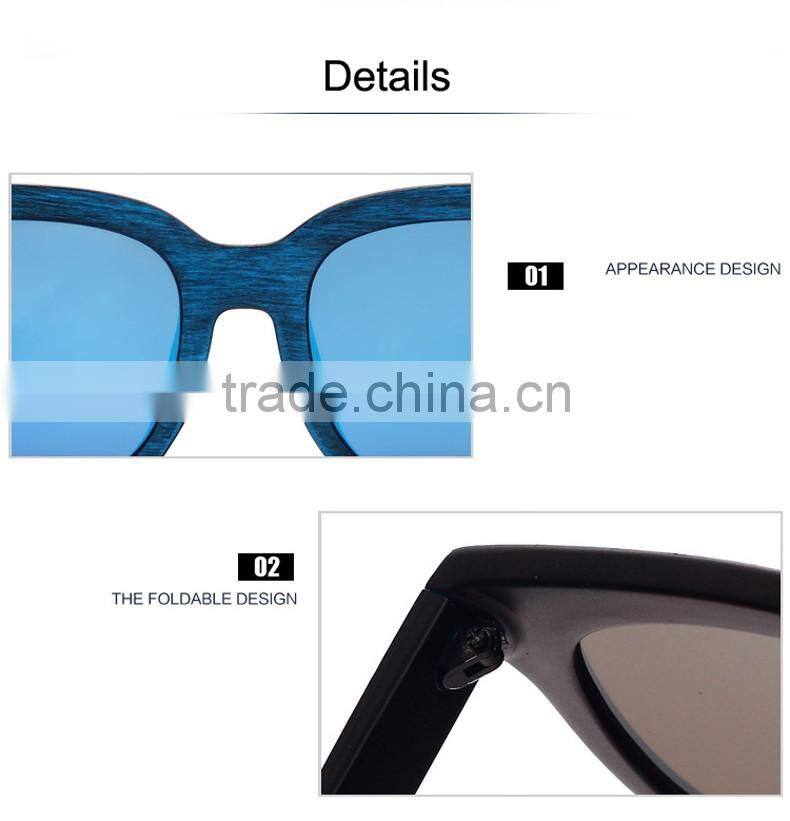 New Round Glasses Imitation Wood Grain Sun Glasses Big Sunglasses Fashion Women 2016 Famous Brand Designer Oculos De Sol CC5008