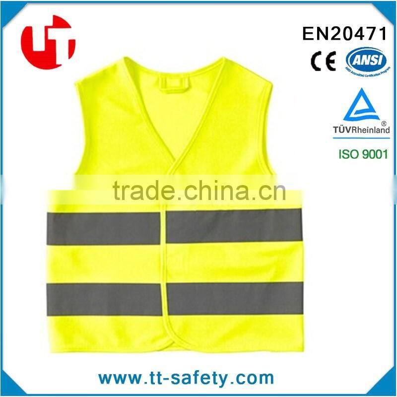 CE EN471 EN1150 class 2 high visibility quality kids safety reflective school garment