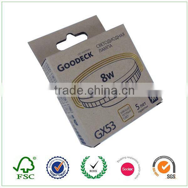 Print kraft paper bulb packaged box