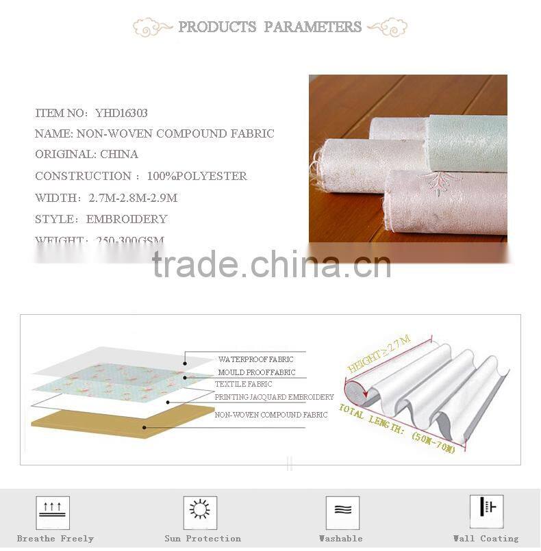 polyester non-woven compound wallpaper full hd live wallpaper and wallpaper decor
