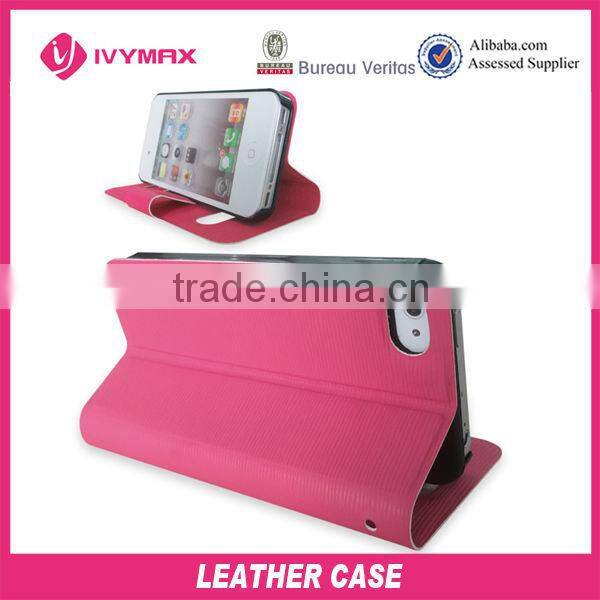 hot sale mobile phone leather case for iphone 4 with strap