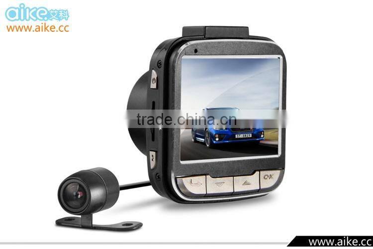 Dual lens Car DVR Dual Lens Car Black Box 2.0"TFT Full HD1080P External lens 720*480P With G-sensor Video recorder