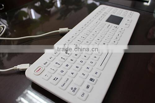 Excellent tactile feeling silicon waterproof keyboard in factory price