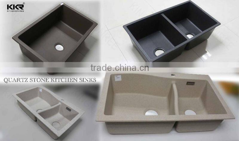 Artificial stone solid surface countertop kitchen sink