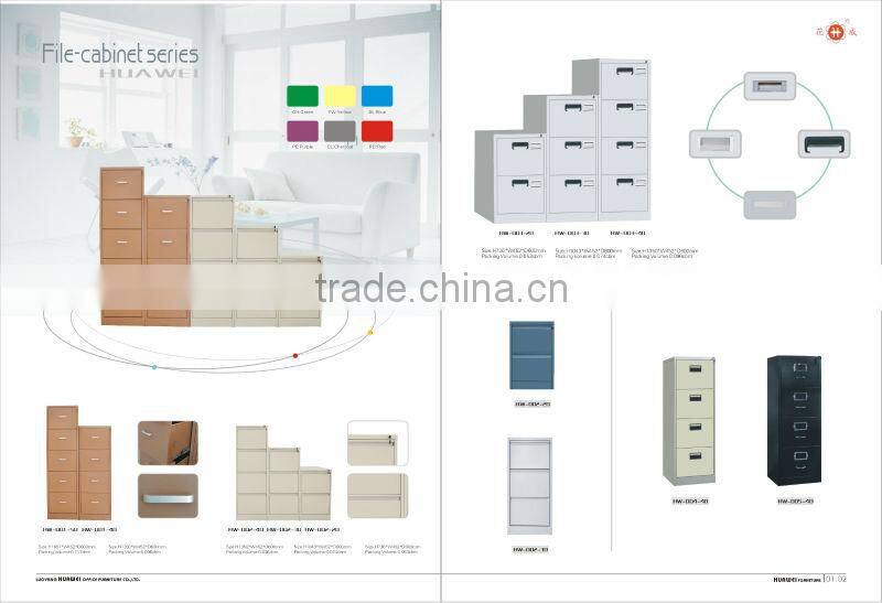 Modern office furniture steel vertical filing cabinet