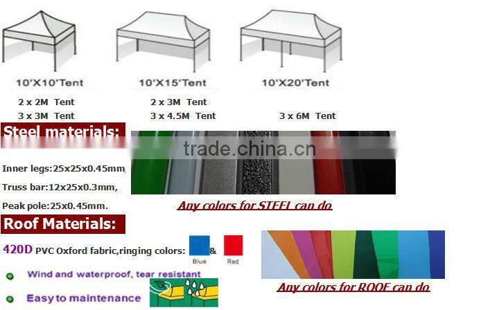2015 strong model and promotional price outdoor canvas gazebo