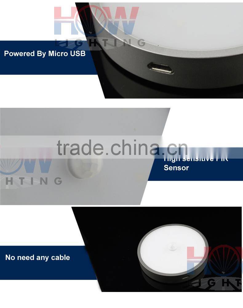 2015 newest design mini Chargeable led cabinet light