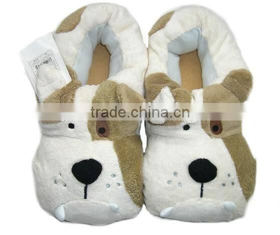 plush tiger slipper/Cute warm indoor animal type plush tiger slipper/anime plush slippers for men