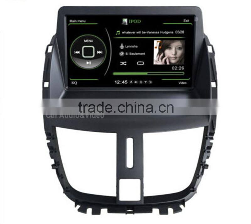 car multimedia entertainment player for Peugeot 207 car Radio GPS Satnav Navigation DVD