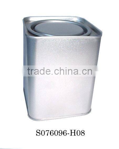 Good high quality square gift tin can for tea
