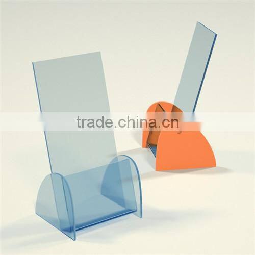 A5 clear beautiful desktop acrylic brochure holder,brochure display stand,brochure display with sign
