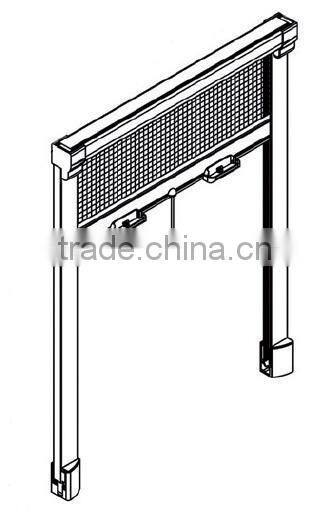 140cm* 150cm Aluminium retractable insect screen window roller-- MZL-1
