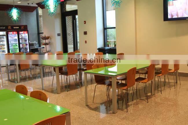 Wooden High End Leather Cafe Chair (FOH-NCP11)