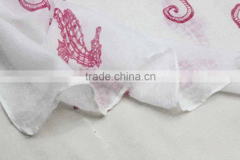 Lizard printing small quantity on sale scarves cotton 2015