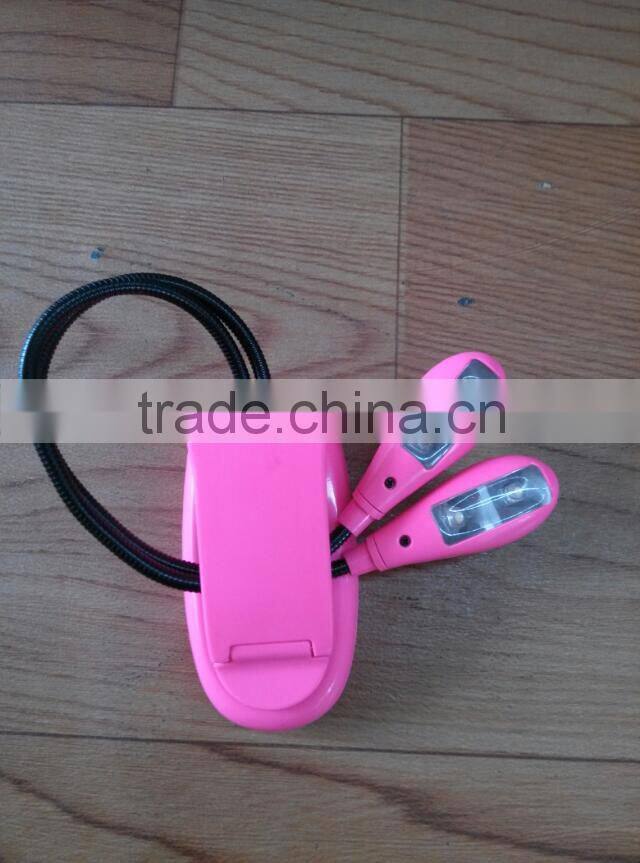 2014 New 10pcs of leds led computer reading lamp & flip clip flexible usb snake reading light