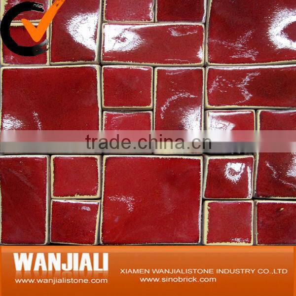 glazed handmade terracotta tile