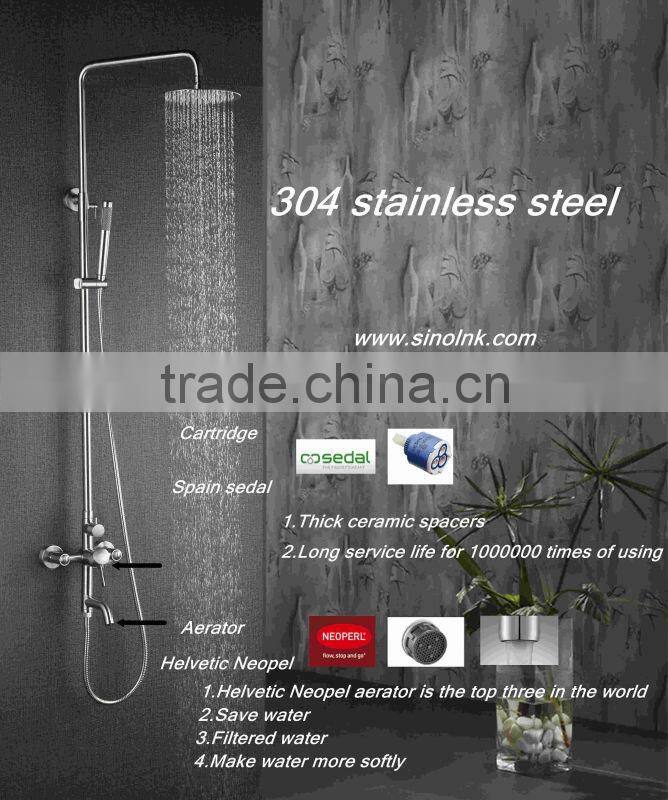 High quality sus304 lead free stainless steel big rain-shower(5002) Trade Assurance sinolink