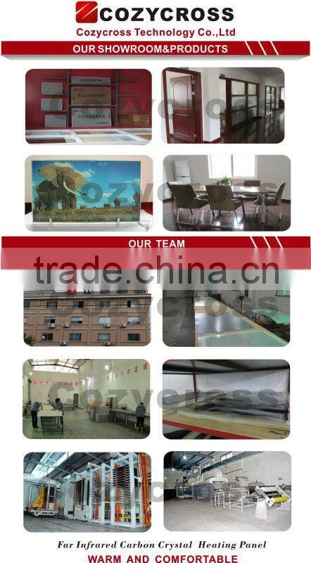 New product electric infrared glass panel heater
