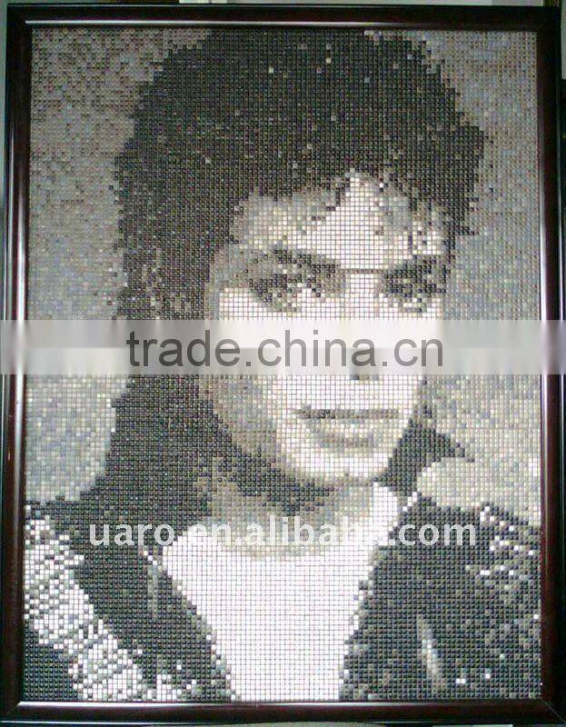 colorul petal and square shape for DIY craft ceramic tile