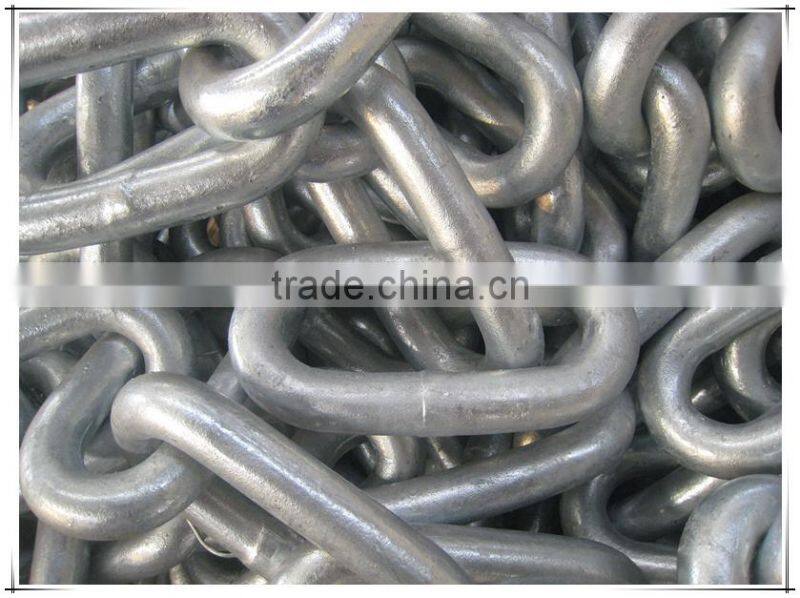 Qingdao black painted and HDG link chain manufacturer