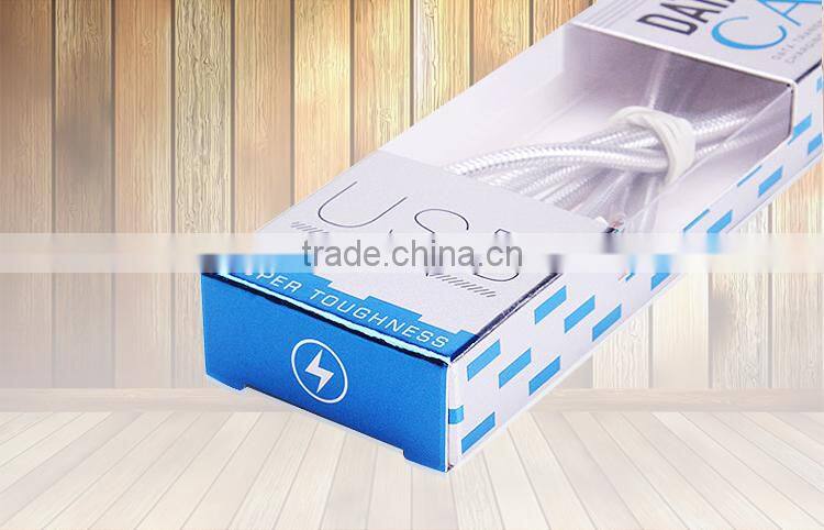 printed custom retail folding cable package