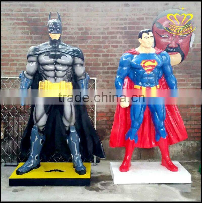 FRP movie characters spider man outdoor landscape decorative sculpture